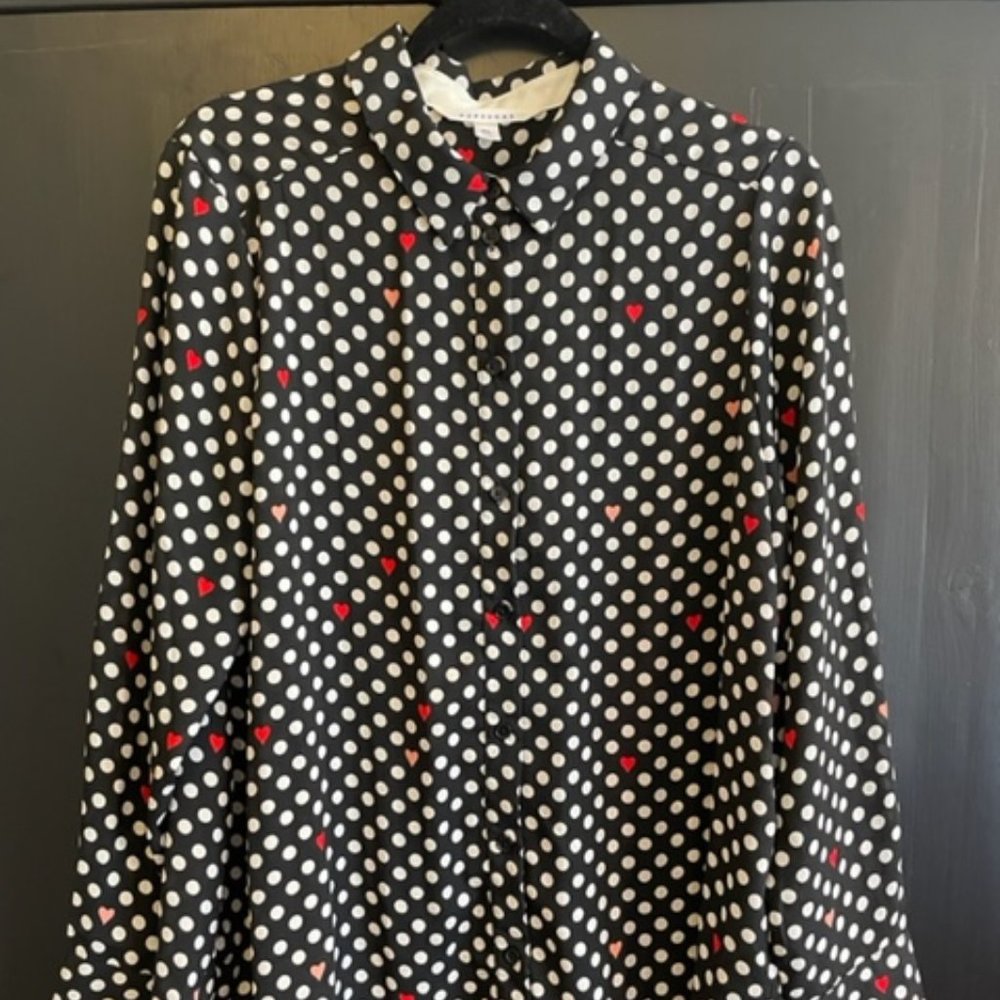 Popsugar Long-sleeved Button-up Blouse XL